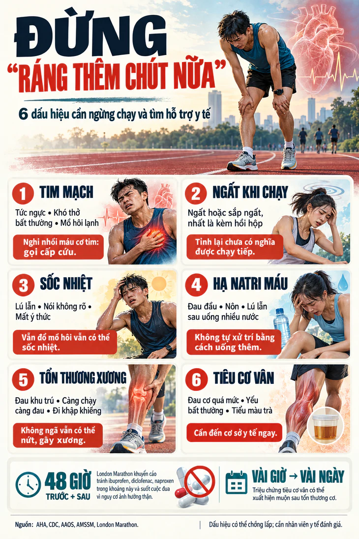 Những dấu hiệu trên đường chạy báo hiệu 'đừng ráng thêm chút nữa' - Ảnh 2.