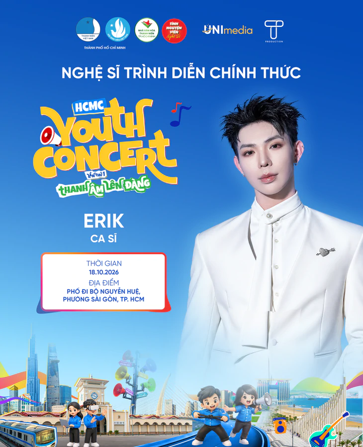 Sẵn sàng cháy hết mình cùng dàn Line-up đình đám tại 'HCM Youth Concert 2026' - Ảnh 2.