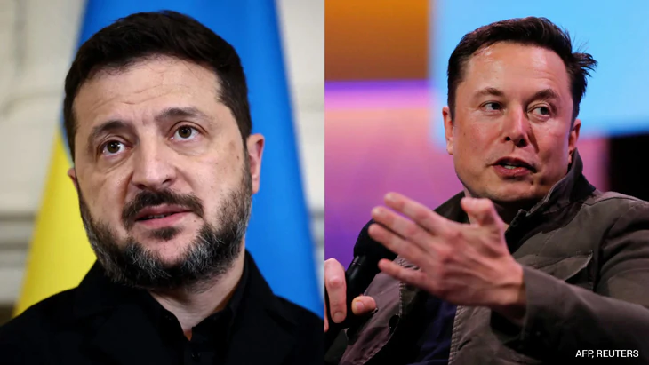 Tỉ phú Elon Musk nhắc tên ông Zelensky trên mạng xã hội - Ảnh 1.