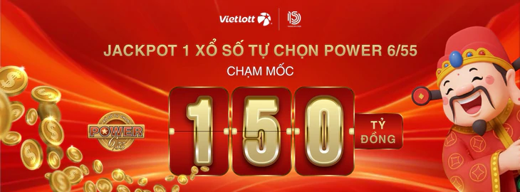 Jackpot Power 6 / 55 đạt 150 tỉ đồng và sức hút xổ số Vietlott 2026 - Ảnh 1.