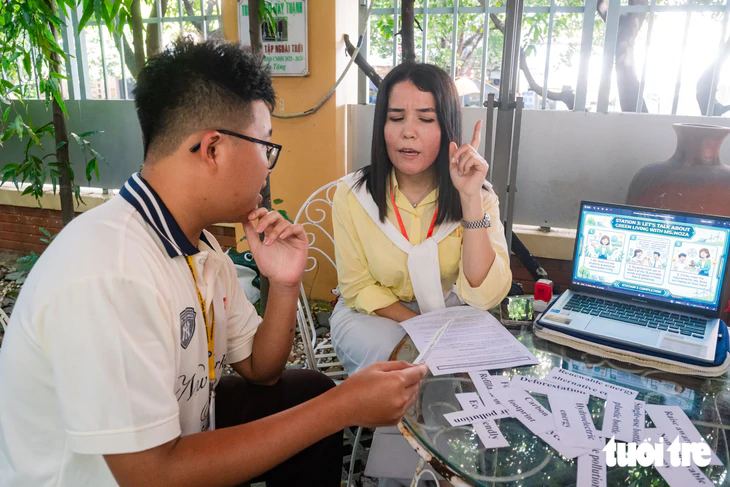 "Không gian tiếng Anh" giúp học sinh rèn luyện ngoại ngữ thực chất - Ảnh 7.