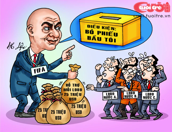 (Nháp) FIFA 25 triệu USD: cú sút giữa mùa tranh cử - Ảnh 1.