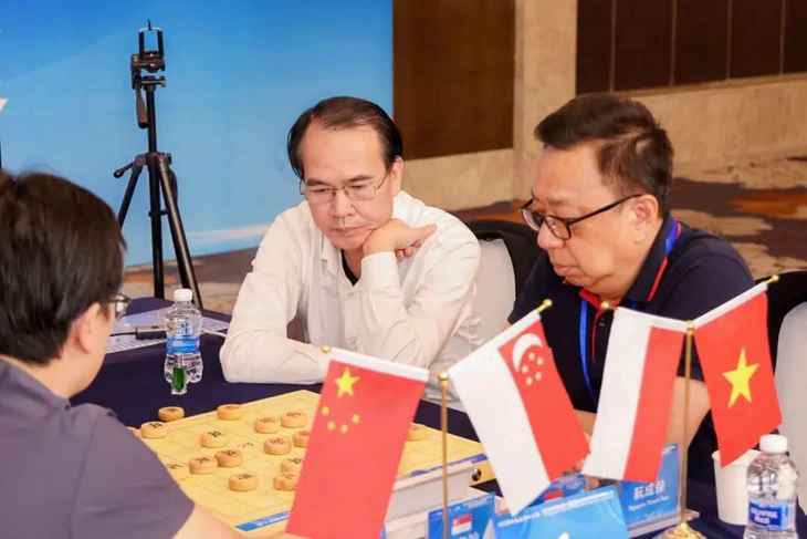 Đôi 'lão tướng' của Nguyễn Thành Bảo vượt mặt nhiều kỳ thủ mạnh nhất làng cờ Trung Quốc - Ảnh 1.