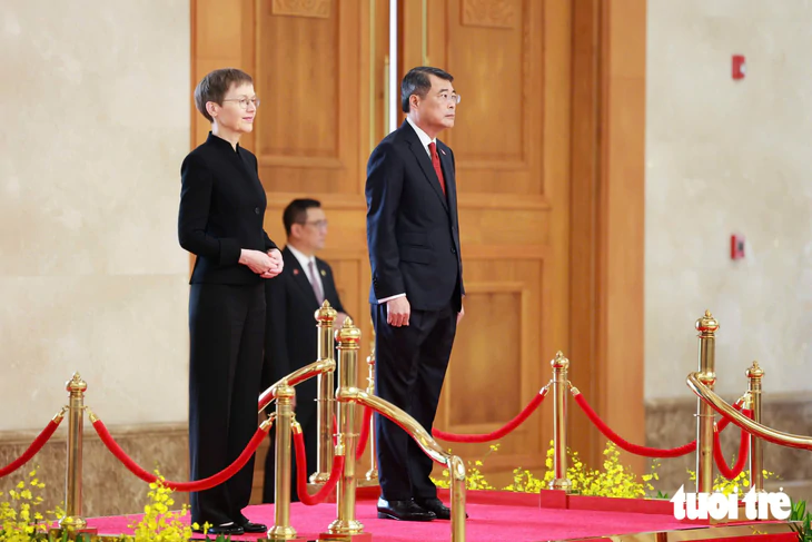 Lễ đón Thủ tướng Công quốc Liechtenstein lần đầu tiên thăm Việt Nam - Ảnh 2.