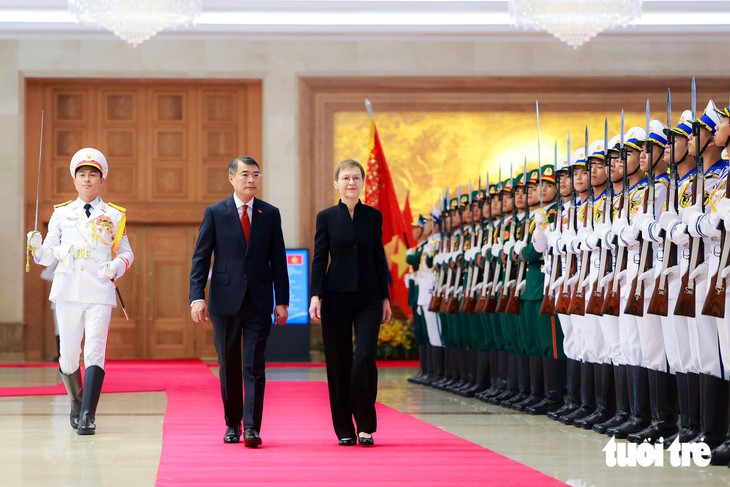 Lễ đón Thủ tướng Công quốc Liechtenstein lần đầu tiên thăm Việt Nam - Ảnh 3.