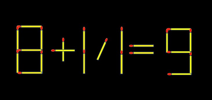 Thử tài IQ: Di chuyển một que diêm để 8+11=8 thành phép tính đúng - Ảnh 2.
