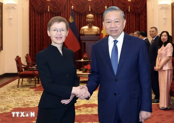 Tổng Bí thư, Chủ tịch nước Tô Lâm tiếp Thủ tướng Công quốc Liechtenstein - Ảnh 1.