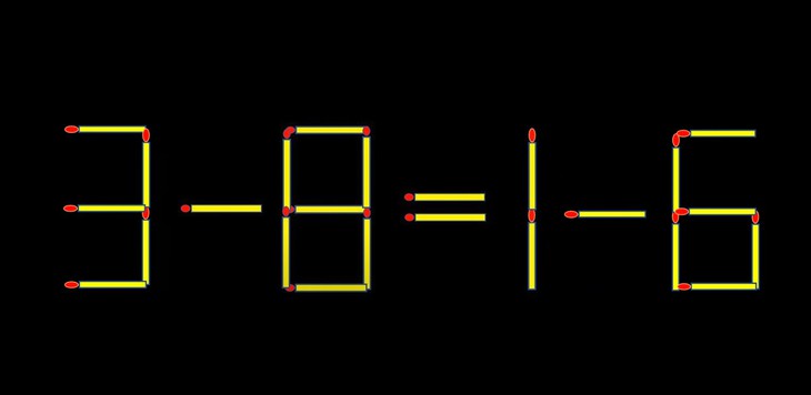 Thử tài IQ: Di chuyển một que diêm để 9-8=16 thành phép tính đúng - Ảnh 2.