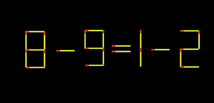 Thử tài IQ: Di chuyển một que diêm để 8-8=12 thành phép tính đúng - Ảnh 1.