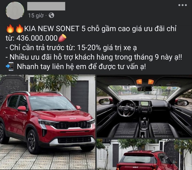 Tin tức giá xe: Kia Sonet giảm giá hàng chục triệu đồng, thực tế chỉ còn từ 436 triệu - Ảnh 1.