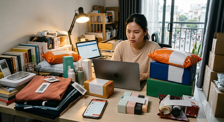 Anh tôi mua hàng qua mạng, con dâu phải lén đem bỏ đi - Ảnh 1.