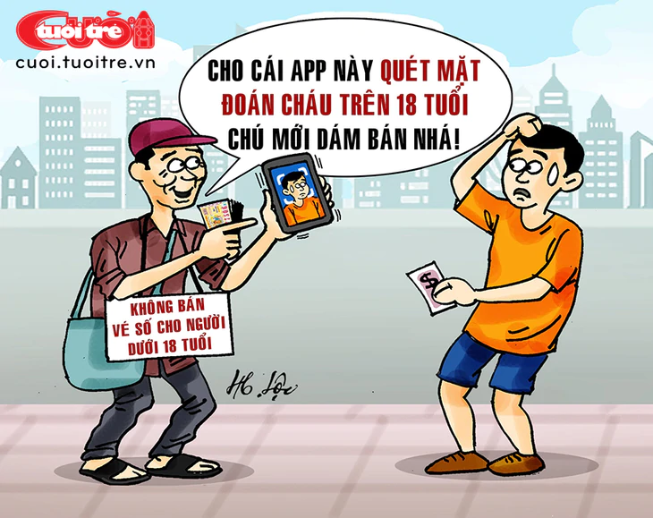 Bán vé số dạo: Nhìn mặt đoán tuổi khách đâu có dễ! - Ảnh 1.