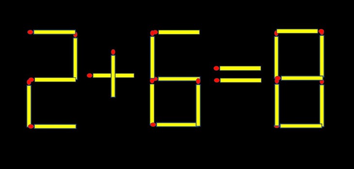 Thử tài IQ: Di chuyển một que diêm để 7+8=12 thành phép tính đúng - Ảnh 1.