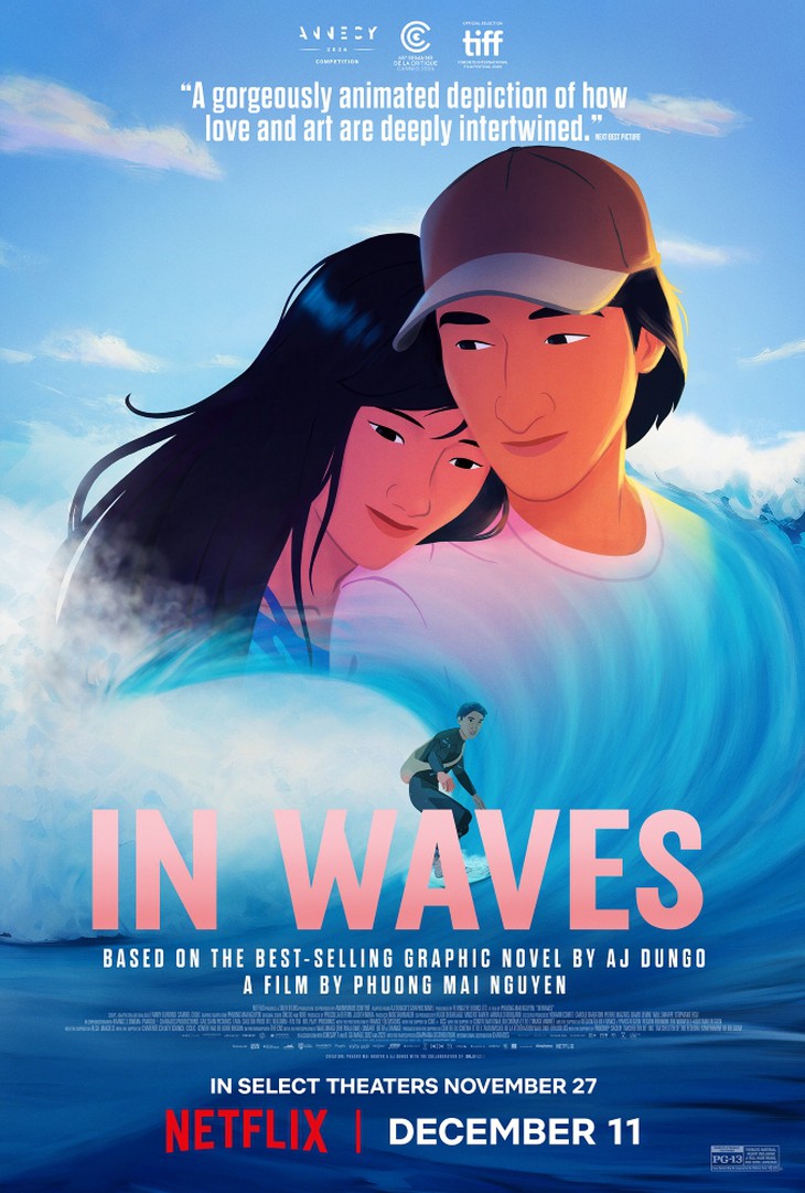 Netflix tung trailer 'In Waves': Phim hoạt hình của nữ đạo diễn gốc Việt gây bão từ Cannes - Ảnh 1.