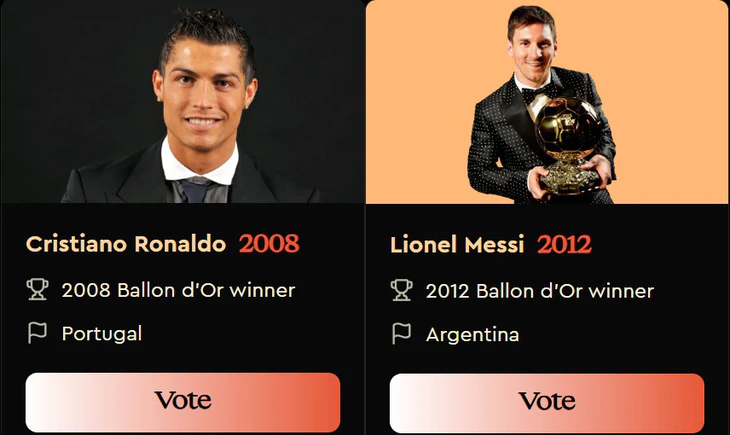 Ronaldo áp đảo Messi ở cuộc đua do fan… tự chấm - Ảnh 1.
