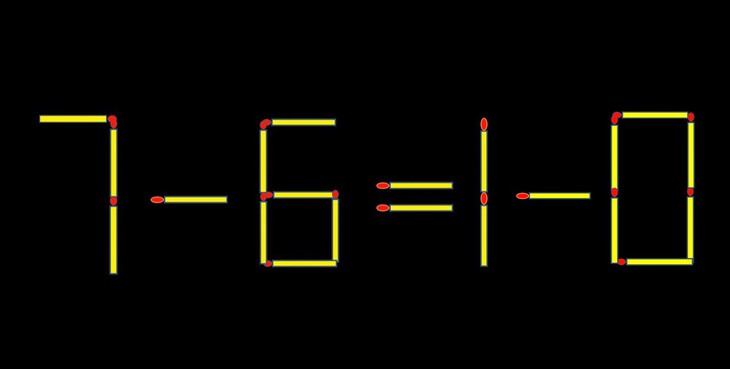 Thử tài IQ: Di chuyển một que diêm để 7-6=18 thành phép tính đúng - Ảnh 2.