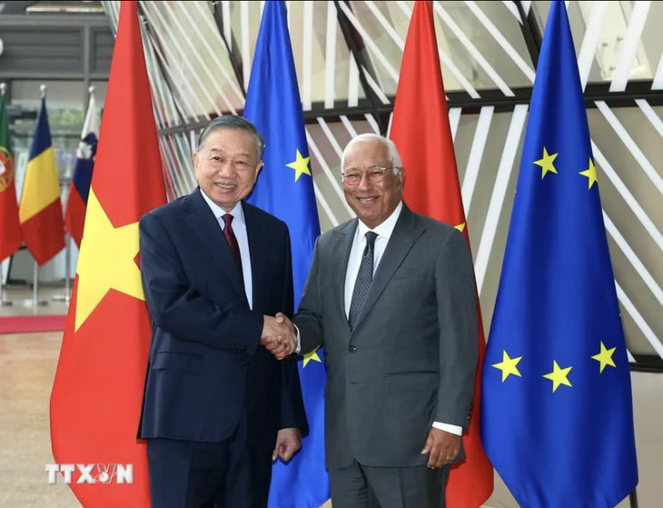 Tổng Bí thư, Chủ tịch nước Tô Lâm và Phu nhân kết thúc tốt đẹp chuyến thăm EU - Bỉ - Ảnh 2.