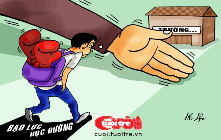 Bạo lực học đường - Ảnh 1.