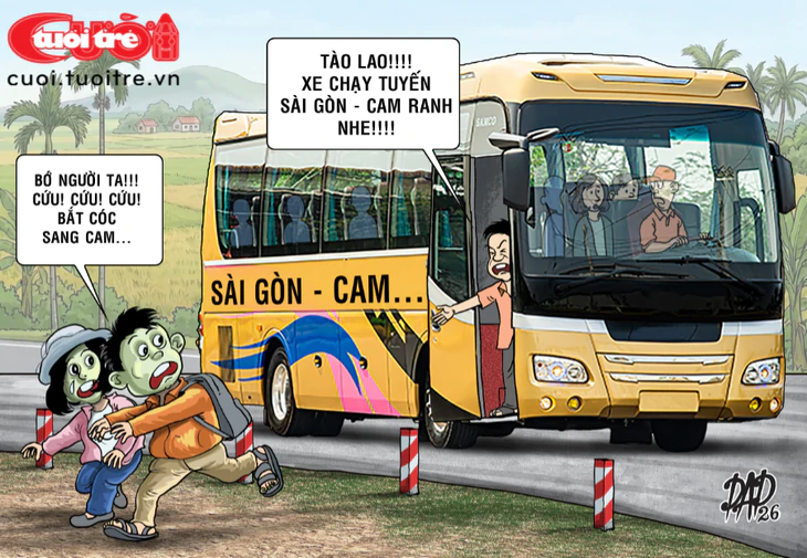 Sinh viên tá hỏa với chuyến xe Sài Gòn - Cam... - Ảnh 1.