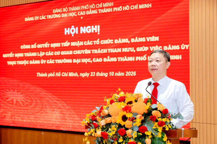 Thành lập các cơ quan chuyên trách tham mưu, giúp việc Đảng ủy các trường đại học, cao đẳng TP.HCM  - Ảnh 2.