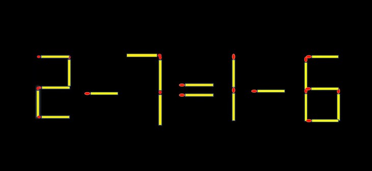 Thử tài IQ: Di chuyển một que diêm để 2+7=16 thành phép tính đúng - Ảnh 1.