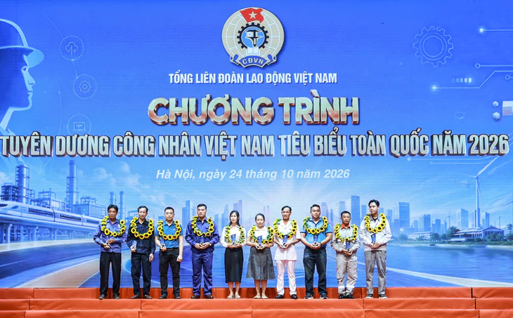 Anh công nhân mỏ, chị thợ may được tuyên dương công nhân tiêu biểu - Ảnh 1.
