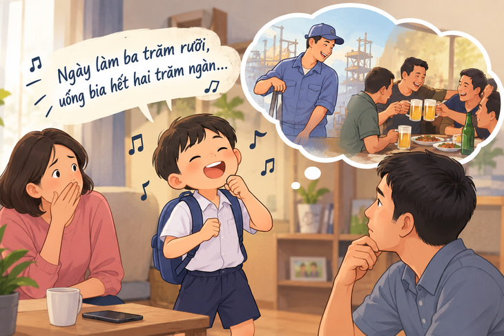 Cha mẹ 'tìm thấy' mình khi con hát 'ngày làm ba trăm rưỡi, uống bia hết hai trăm ngàn' - Ảnh 2.