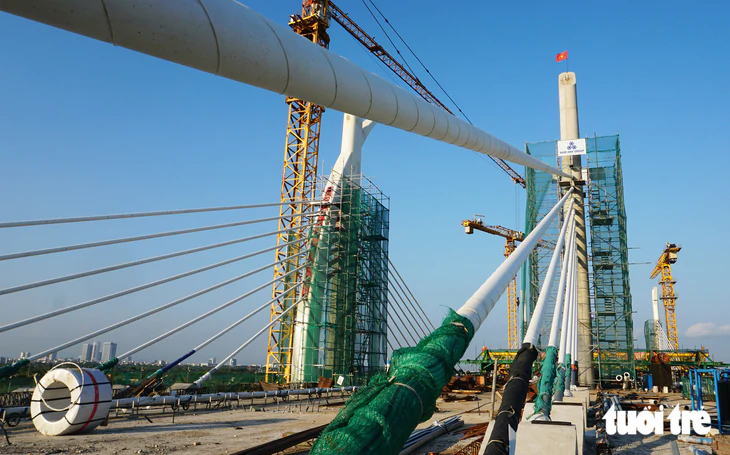 Cận cảnh cây cầu rộng nhất Hải Phòng trước ngày hợp long - Ảnh 14.