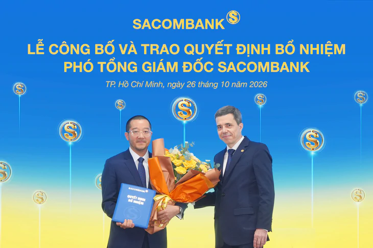SACOMBANK bổ nhiệm ông Nguyễn Xuân Ái Quốc giữ chức Phó Tổng giám đốc - Ảnh 1.