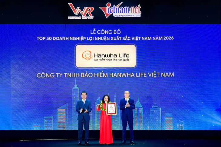 Hanwha Life vào Top 50 Doanh nghiệp lợi nhuận xuất sắc Việt Nam 2026 - Ảnh 1.