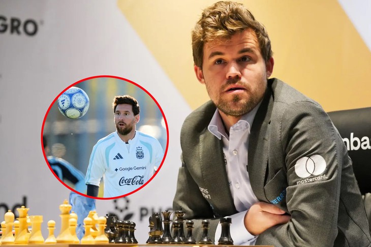 Vua cờ Magnus Carlsen muốn 'đọc vị' bộ não Messi - Ảnh 1.
