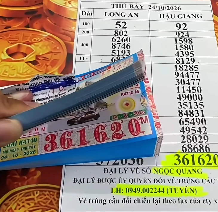 Người đàn ông Cà Mau trúng 160 vé số, nhận hơn 35 tỉ đồng - Ảnh 1.