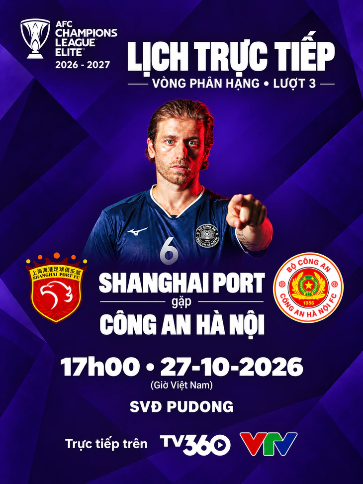 Lịch trực tiếp AFC Champions League Elite: Công An Hà Nội đấu CLB Trung Quốc - Ảnh 1.