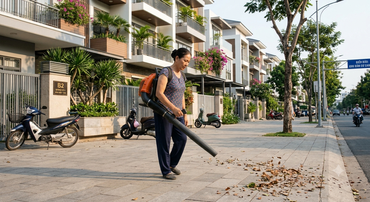 Thổi rác ra đường, sạch nhà mình kệ nhà hàng xóm - Ảnh 1.