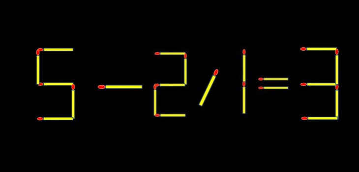 Thử tài IQ: Di chuyển một que diêm để 23+2=7 thành phép tính đúng - Ảnh 1.