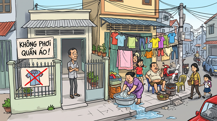 Chừa đất cho thông thoáng, sao hàng xóm mặc nhiên sử dụng - Ảnh 1.