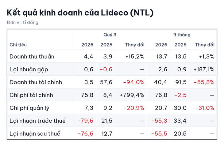 Lideco lỗ lớn vì chứng khoán, danh mục đầu tư bốc hơi gần 100 tỉ đồng - Ảnh 3.