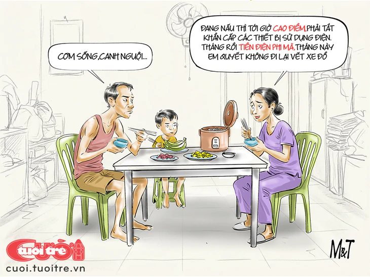 Bữa cơm né giờ cao điểm - Ảnh 1.