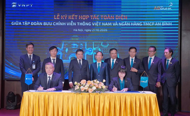 Hợp tác liên kết thương mại - tài chính - công nghệ giữa VNPT, Geleximco và ABBank - Ảnh 2.
