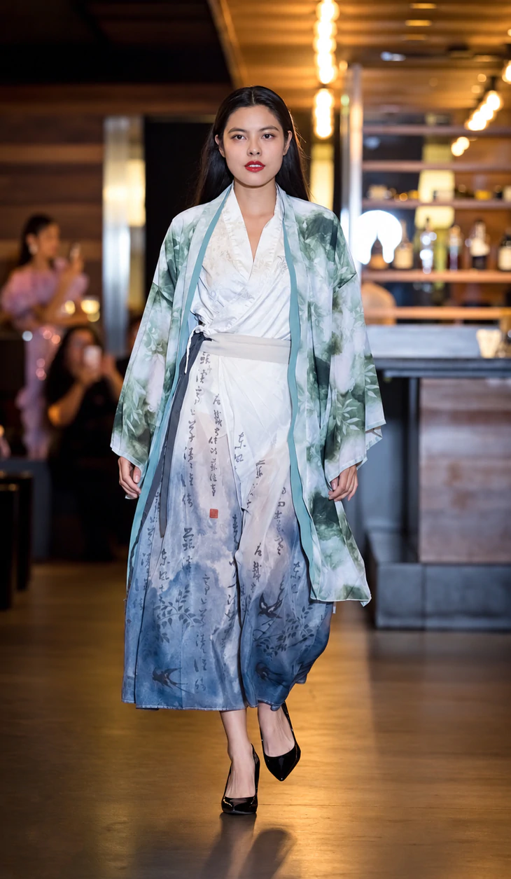 Á hậu Việt duy nhất diễn cho hai nhà thiết kế tại San Francisco Fashion Week  - Ảnh 3.