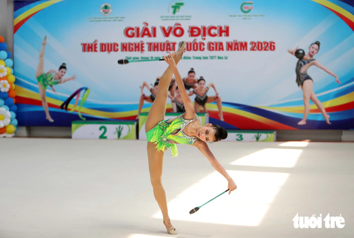 Những cô gái xinh đẹp tranh tài ở Giải vô địch Thể dục Nghệ thuật quốc gia 2026 - Ảnh 3.