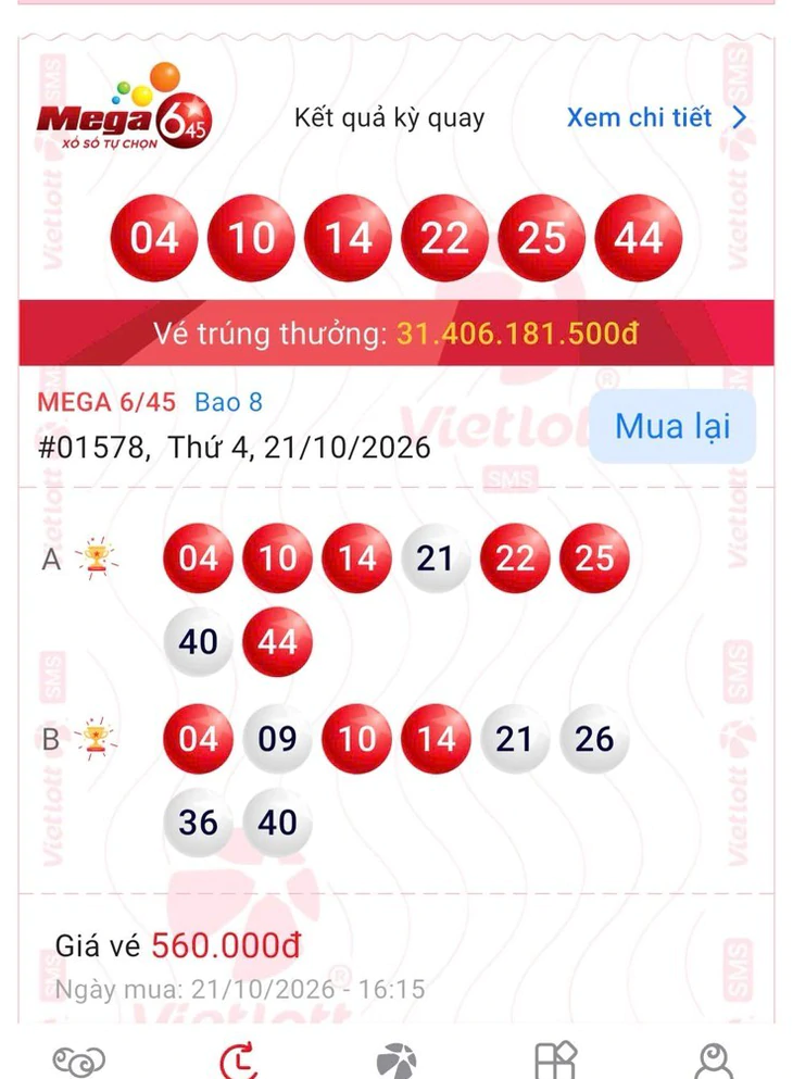 Từng trúng 10 triệu đồng, người đàn ông Hải Phòng lại trúng hơn 31 tỉ đồng - Ảnh 2.