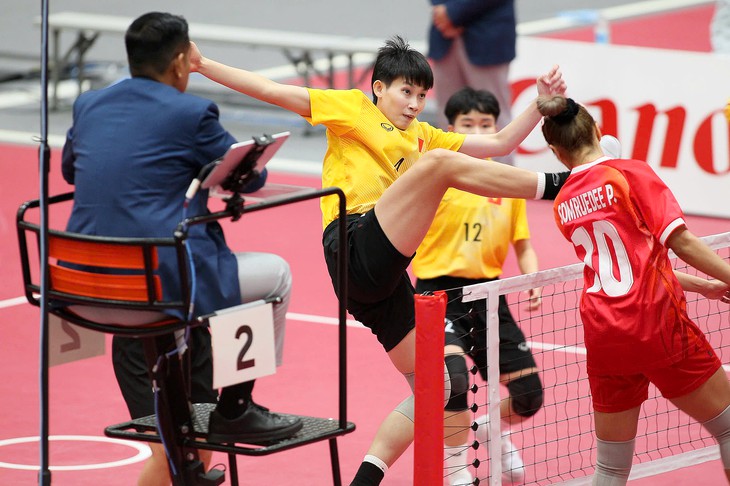 Cầu mây Việt Nam giành huy chương vàng Asiad sau trận thắng 'nghẹt thở' trước Thái Lan - Ảnh 3.