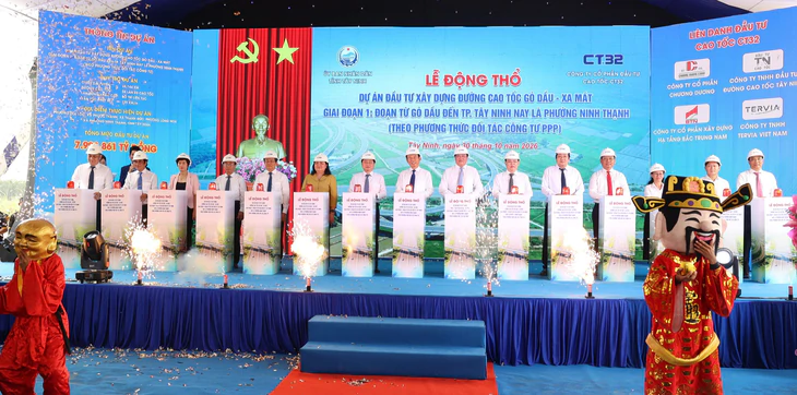 Tây Ninh bắt đầu xây đường cao tốc Gò Dầu – Xa Mát 10.200 tỉ đồng - Ảnh 1.