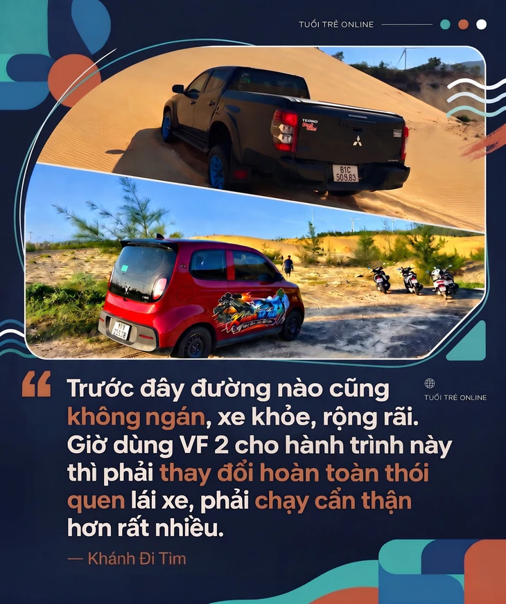 Cất Pajero Sport đem VinFast VF 2 xuyên Việt: 'Bé hạt tiêu có cái hay của bé hạt tiêu' - Ảnh 12.