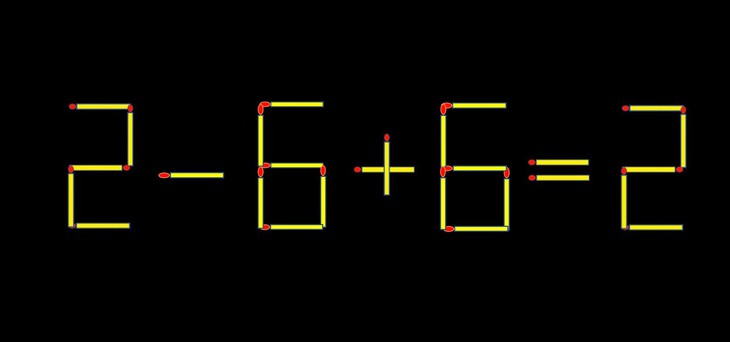 Thử tài IQ: Di chuyển một que diêm để 26+8=2 thành phép tính đúng - Ảnh 2.