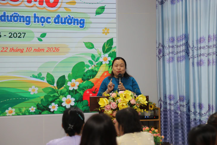 Bếp ăn bán trú một chiều ở trường tiểu học TP.HCM và nguyên tắc của cô hiệu trưởng - Ảnh 6.