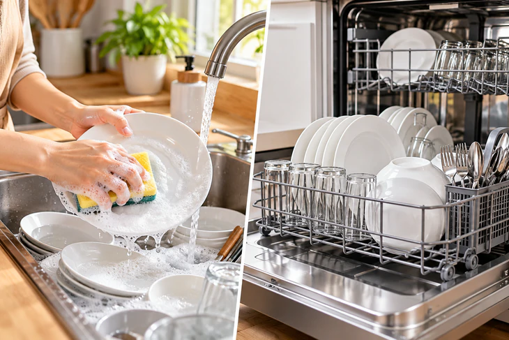 Rửa chén bát bằng tay và bằng máy: Cách nào vệ sinh và tốt cho sức khỏe hơn? - Ảnh 1.