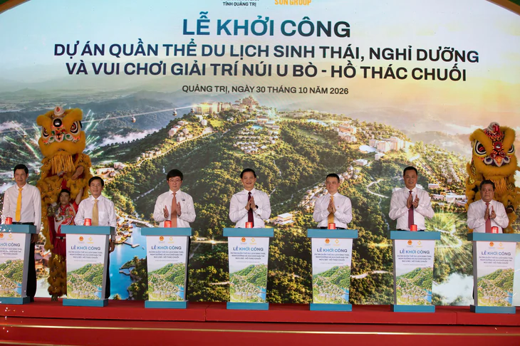 Khởi công tổ hợp du lịch U Bò-Thác Chuối, chủ tịch Quảng Trị nói trao 'viên ngọc quý' cho Sun Group - Ảnh 2.