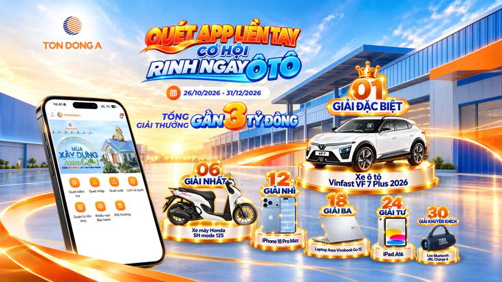 Tôn Đông Á tri ân khách hàng với tổng giải thưởng gần 3 tỉ đồng - Ảnh 1.